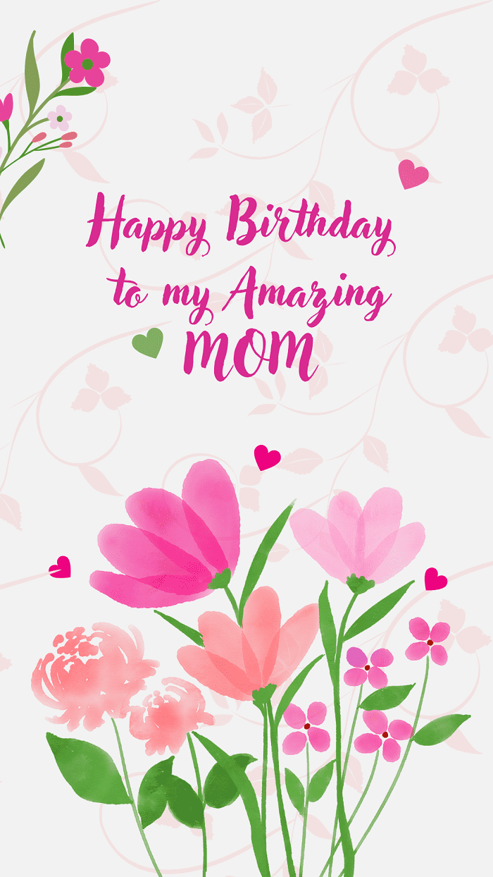 Birthday Card for my Mom - Wishes Moonzori