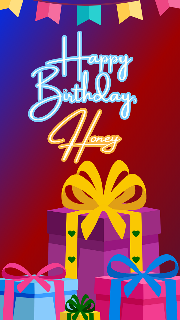 Happy Birthday, Honey. Birthday wish and image for Boyfriend - Moonzori Wishes