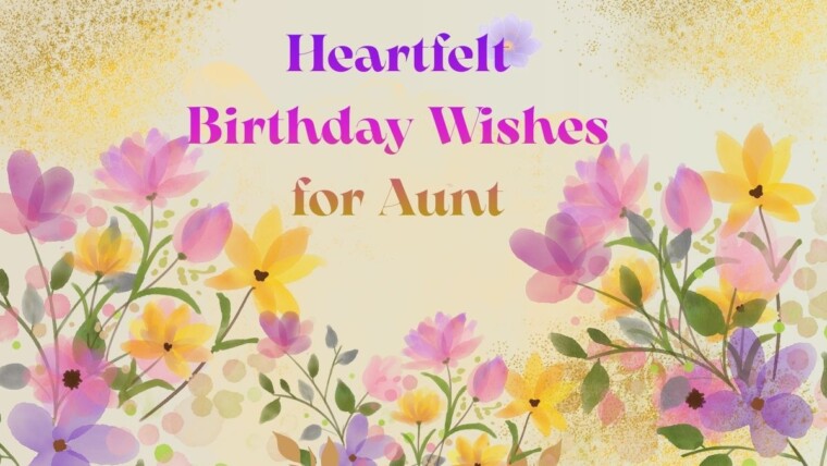Birthday Wishes for Aunt